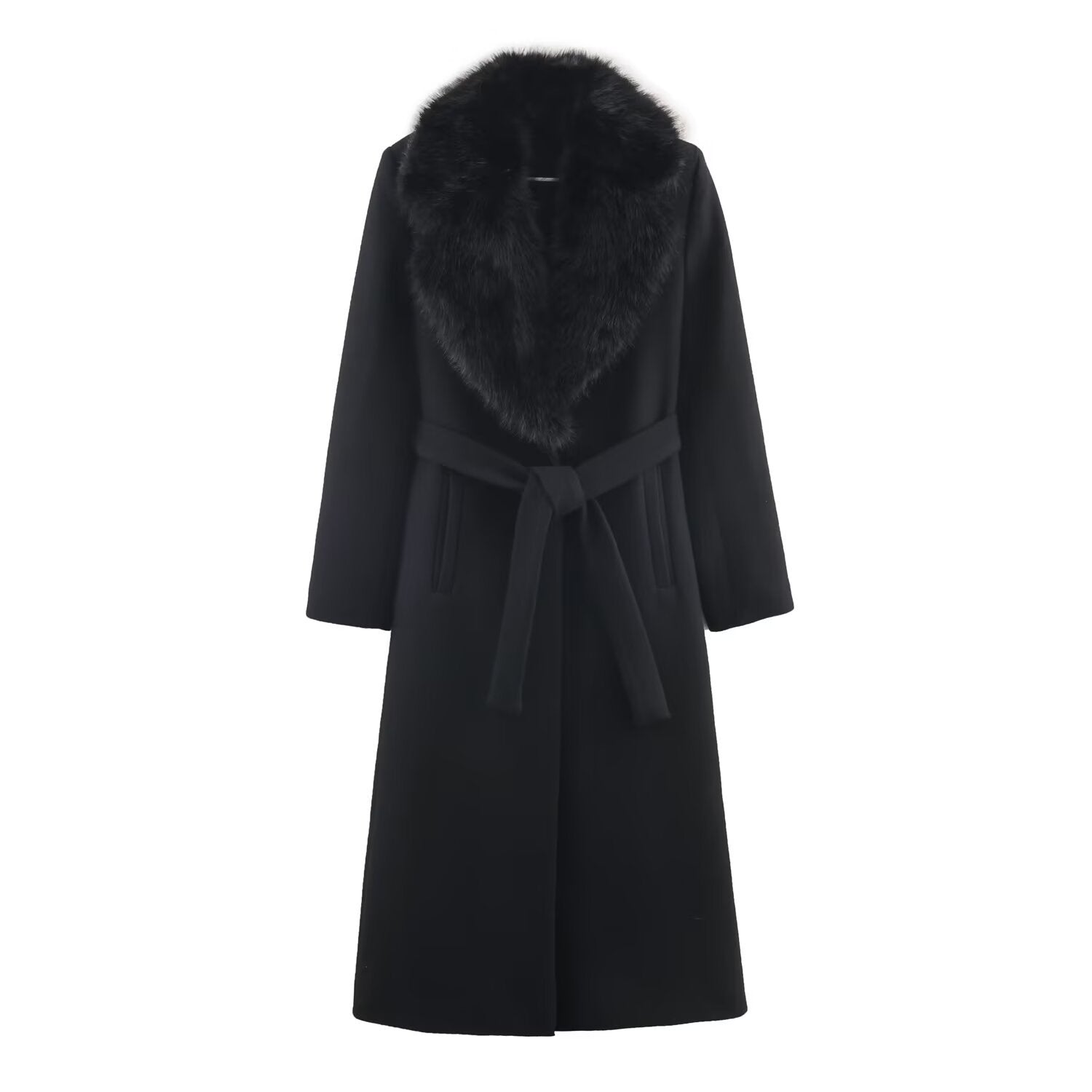 Women's Fashionable Faux Fur Coat Outerwear