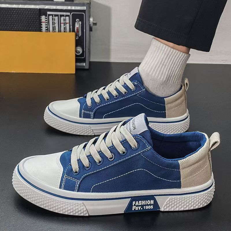 Casual Canvas Shoes for Men Summer Breathable Slip-Resistant Durable Everyday Sneakers