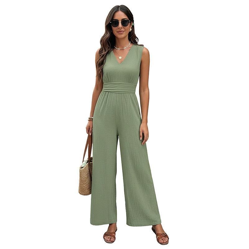 High-Waisted Chic Commuter Jumpsuit For Women