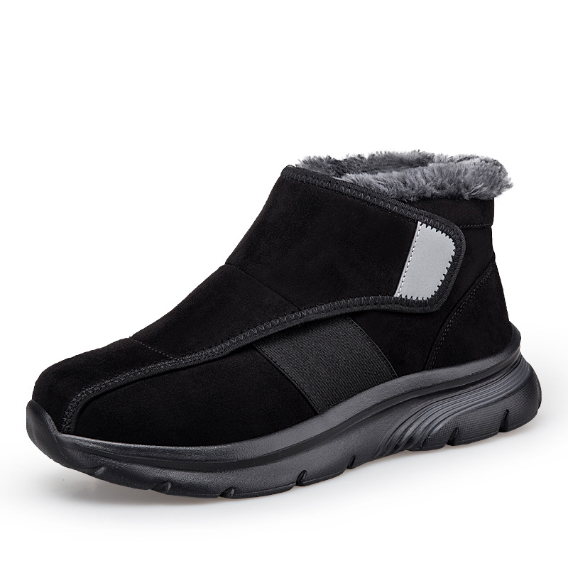 Winter Fashion Warm Fleece-Lined High-Top Cotton Shoes for Women Elderly and Mothers