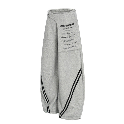 Bent knife wide leg pants