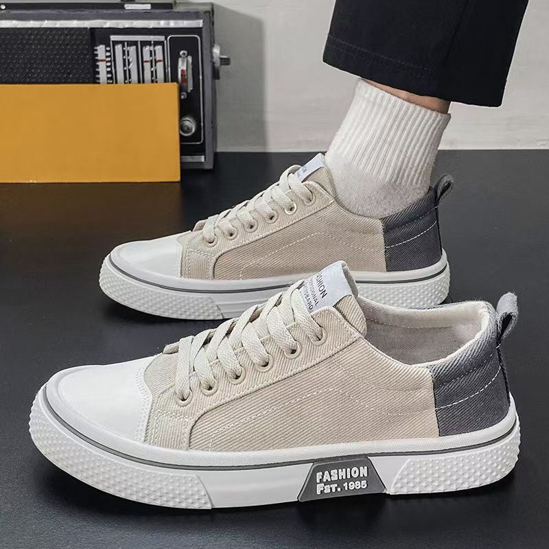 Casual Canvas Shoes for Men Summer Breathable Slip-Resistant Durable Everyday Sneakers