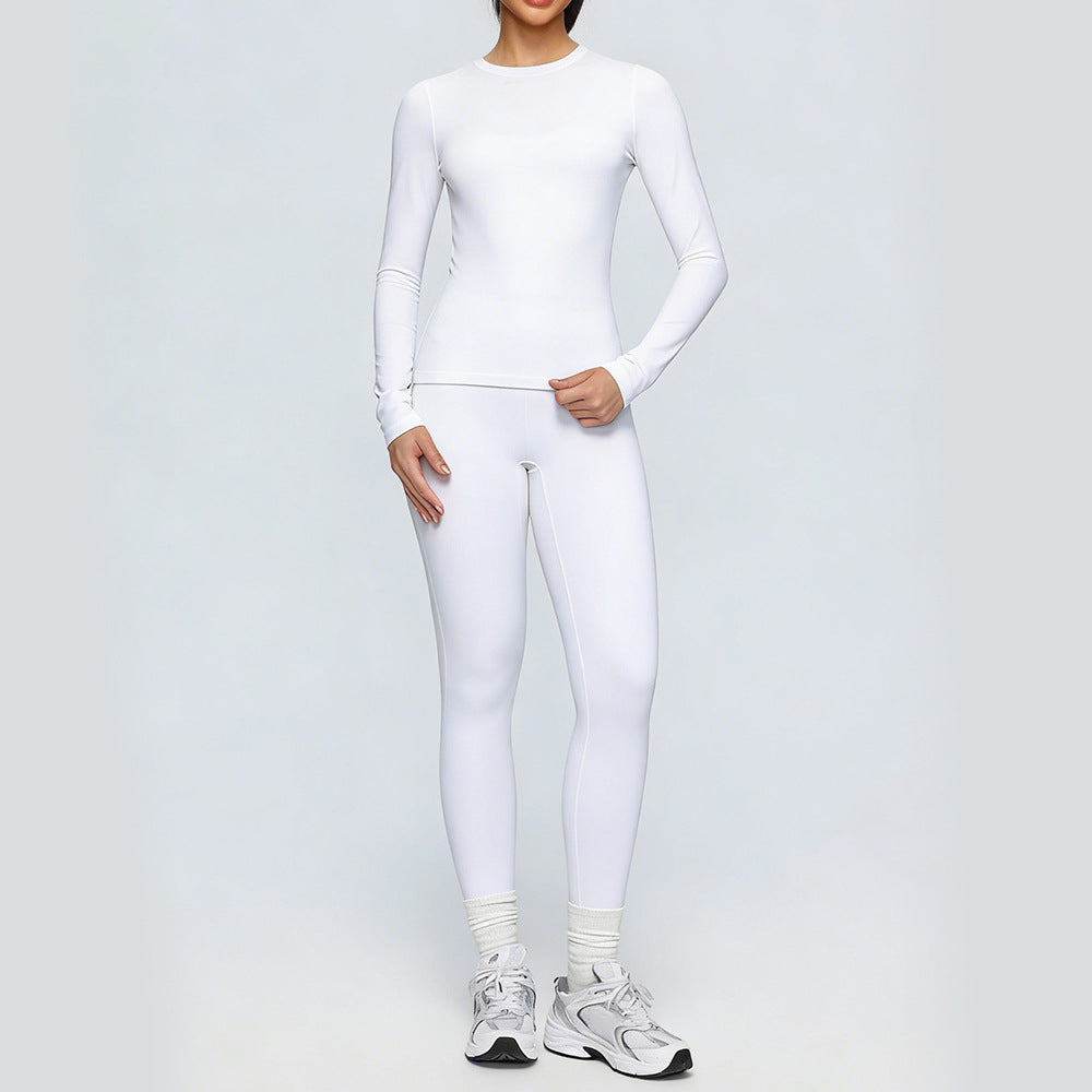 Tight fitting sports long sleeved pants set