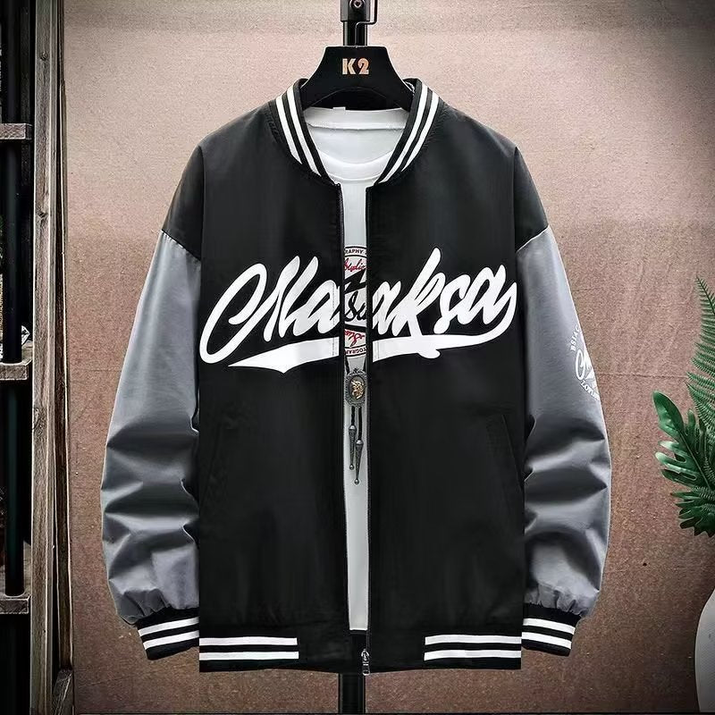 Style Jacket for Men - Loose Casual Baseball Jacket, Trendy Youth Brand Outerwear