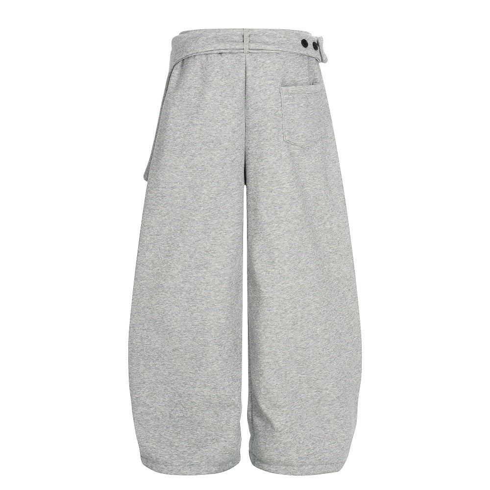 Bent knife wide leg pants