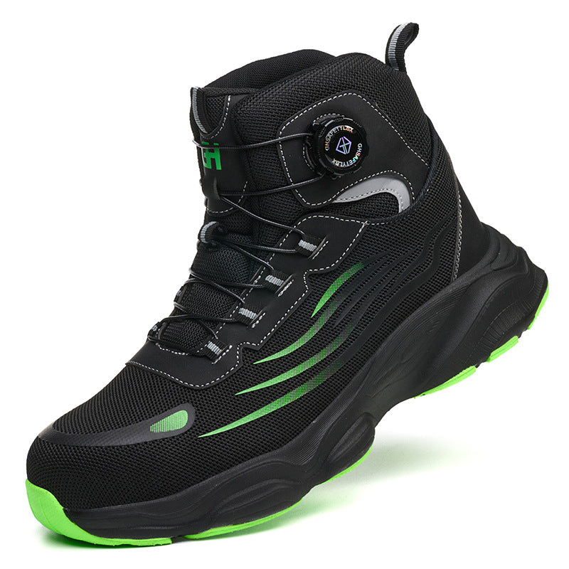 Men's anti smashing and anti piercing hiking work shoes are breathable for men