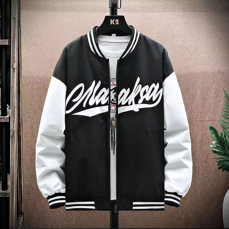 Style Jacket for Men - Loose Casual Baseball Jacket, Trendy Youth Brand Outerwear