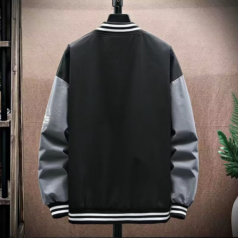 Style Jacket for Men - Loose Casual Baseball Jacket, Trendy Youth Brand Outerwear